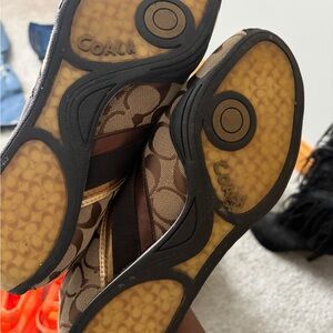 Coach Women's Brown Patterned Sneakers